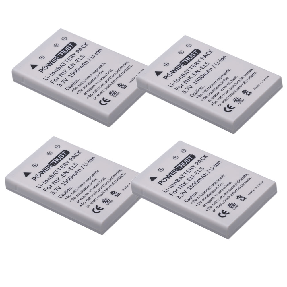 EN-EL5 ENEL5 batería para cámara Digital NIKON Coolpix P530 P520 P510 P100 P500 P5100 P5000 P6000 P90 P80 baterías: 4Battery