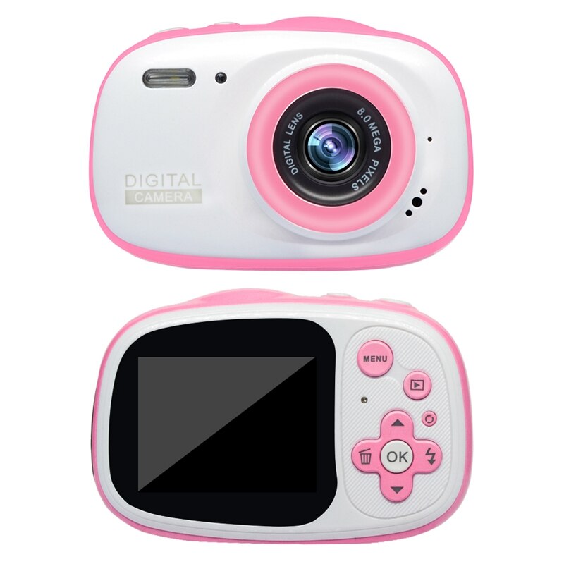 Kids Camera Underwater Digital Video Camcorder 8MP HD 1080P IP68 Waterproof with 2.0Inch IPS Sn for Children Girls Boys