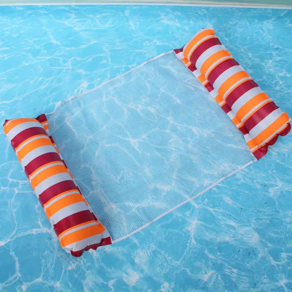 Faltbare Schwimm Wasser Hängematte Float Liege Aufblasbare Pool matte Schwimm Bett Stuhl Schwimmen luft matratze Pool zubehör: MULTI