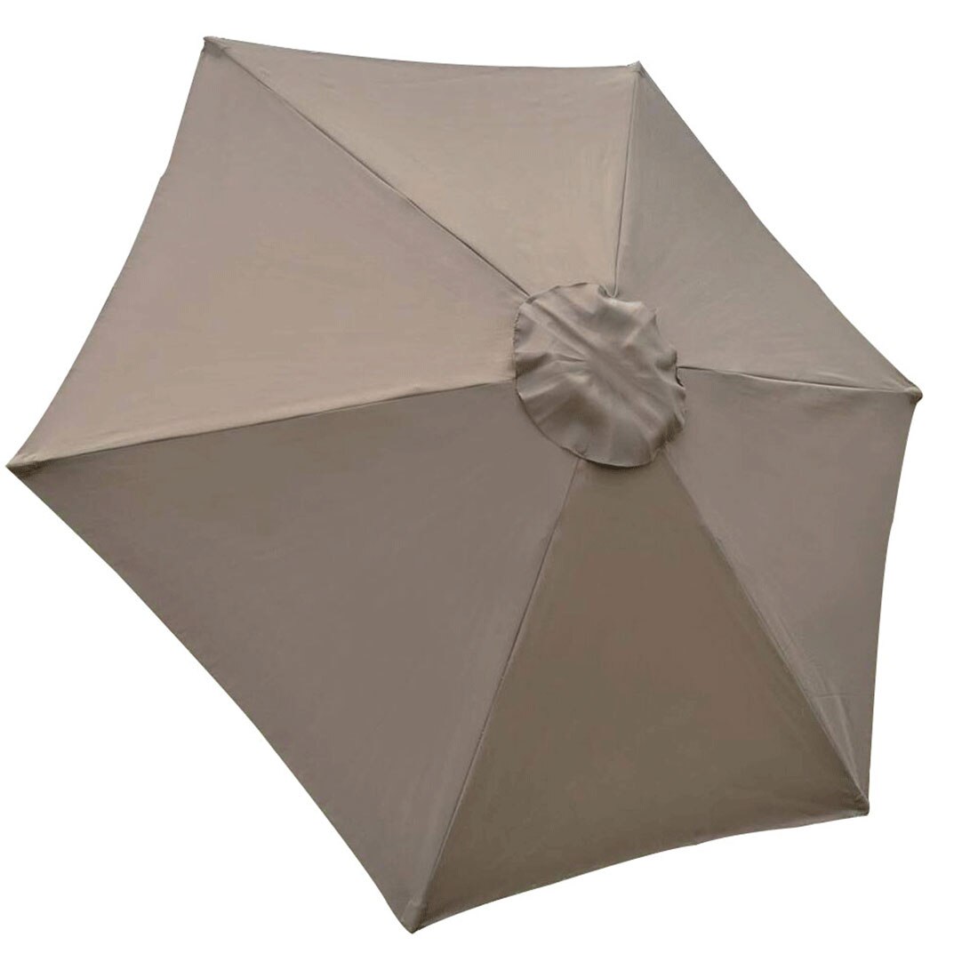 Umbrella Replacement Canopy Garden Backyard For Patio Keep Cool Easy Install Parasol Shade Waterproof Outdoor Thick Durable: Khaki