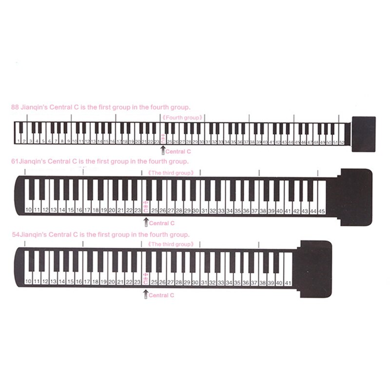 4 Uds. Teclado de Piano de 88 teclas, pegatinas de nombre de Piano, Teclado de Piano de 61 teclas, teclado electrónico, pegatinas de 88 teclas, calcomanía sobre música, etiqueta, nota