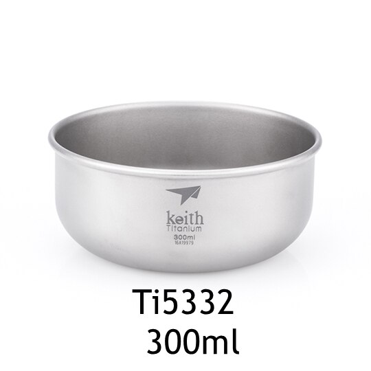 Keith camping pure titanium kommen 300ml-900ml kommen kookgerei servies bestek  ti5333-ti5338: 300ml