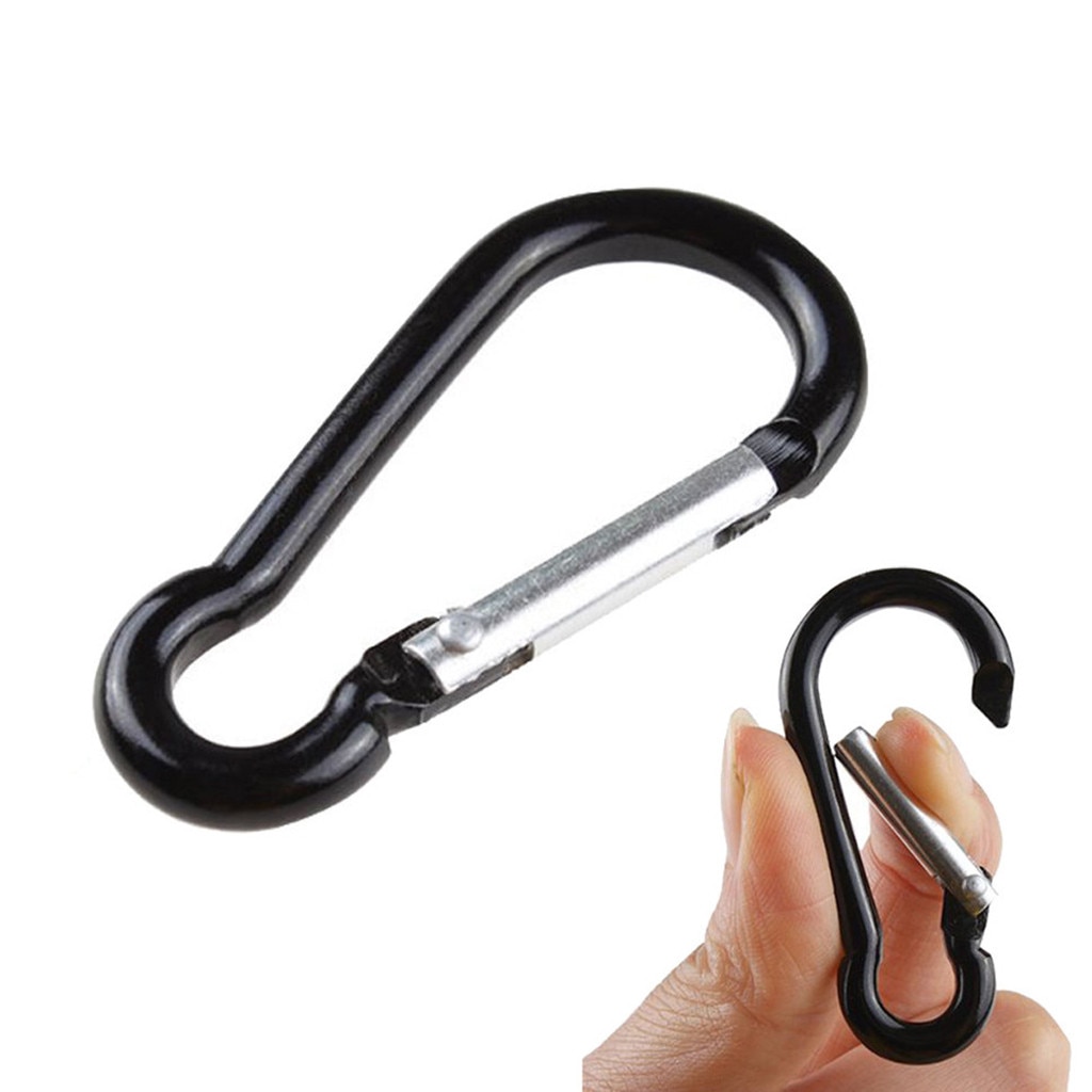 5/10 stk aluminium karabinkrok d-ringe nøkkelring klips nøkkelring turcamp