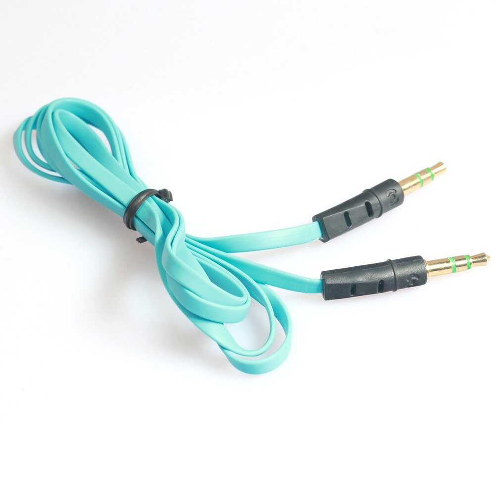 3.5mm Auxiliary Cable Audio Cable Male To Male Flat Aux Cable 1m Car-styling