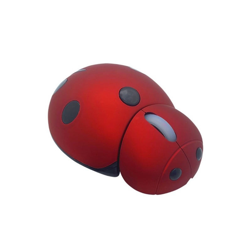 2.4GHz Wireless Mouse Cute Animal Beetle Mini Mouse Mice with USB Receiver for PC Laptop Desktop Computer Optoelectronic Mouse