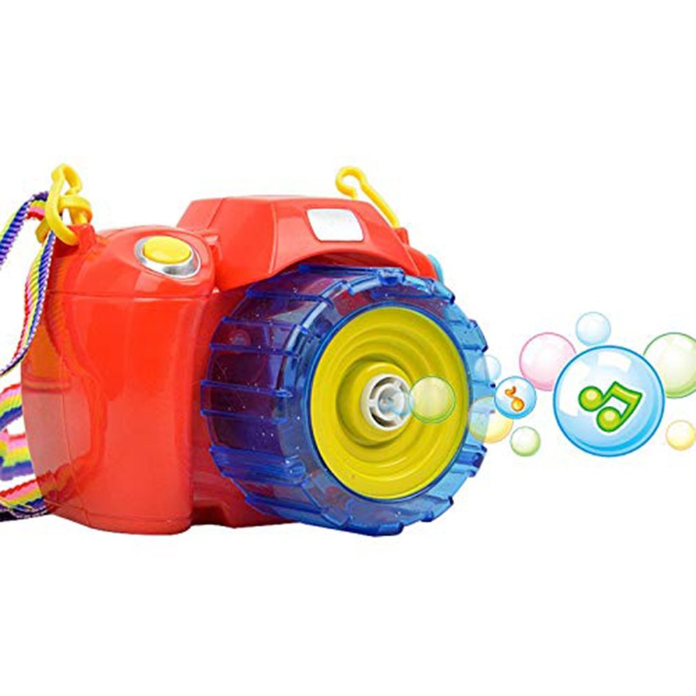 Bubble Camera Camera Bubble Machine Automatic Light Music Electric Children Blowing Bubbles Play