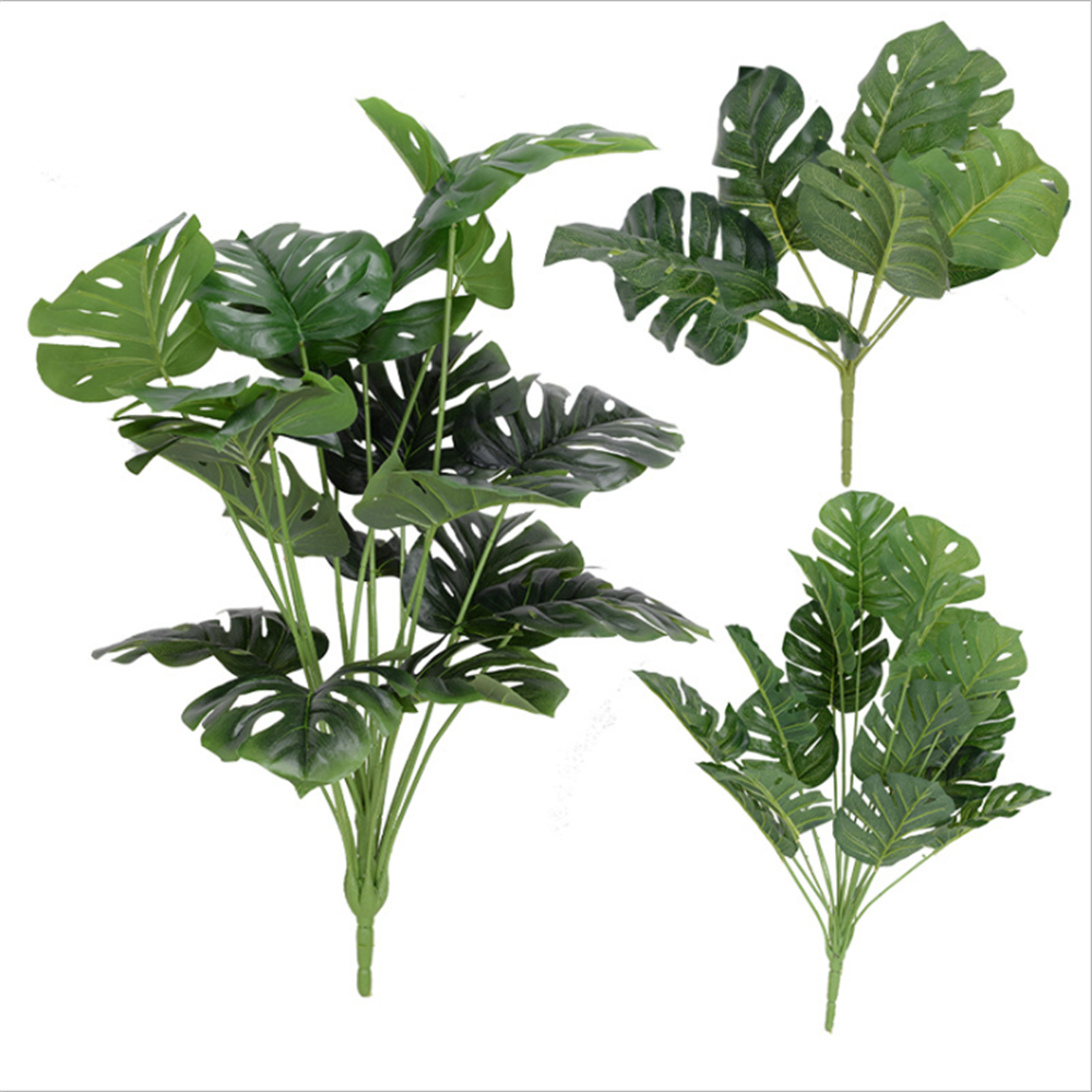70cm Artificial Plant 18 Large Turtle Back Leaves Home Living Room Restaurant Office Hotel Decoration Garden Decoration