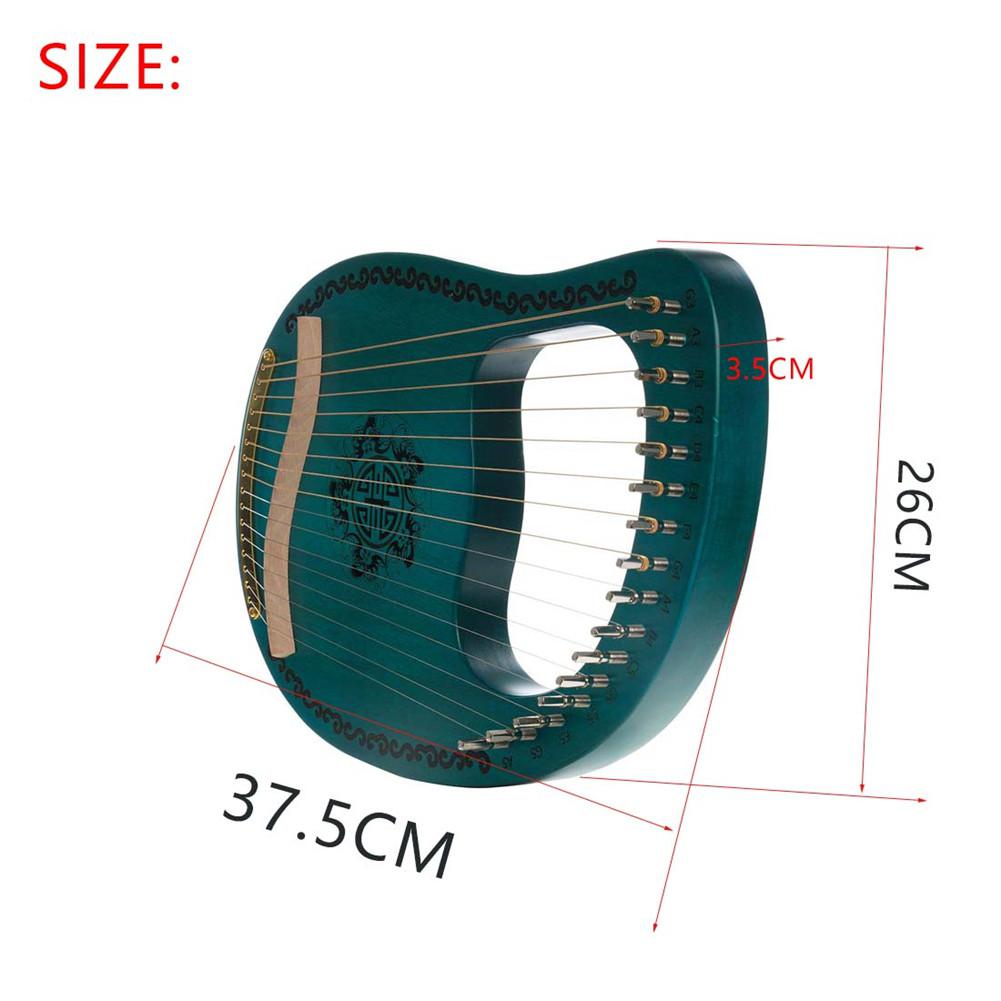 Muslady Lyre 16 String Harp Portable 16 String Instrument