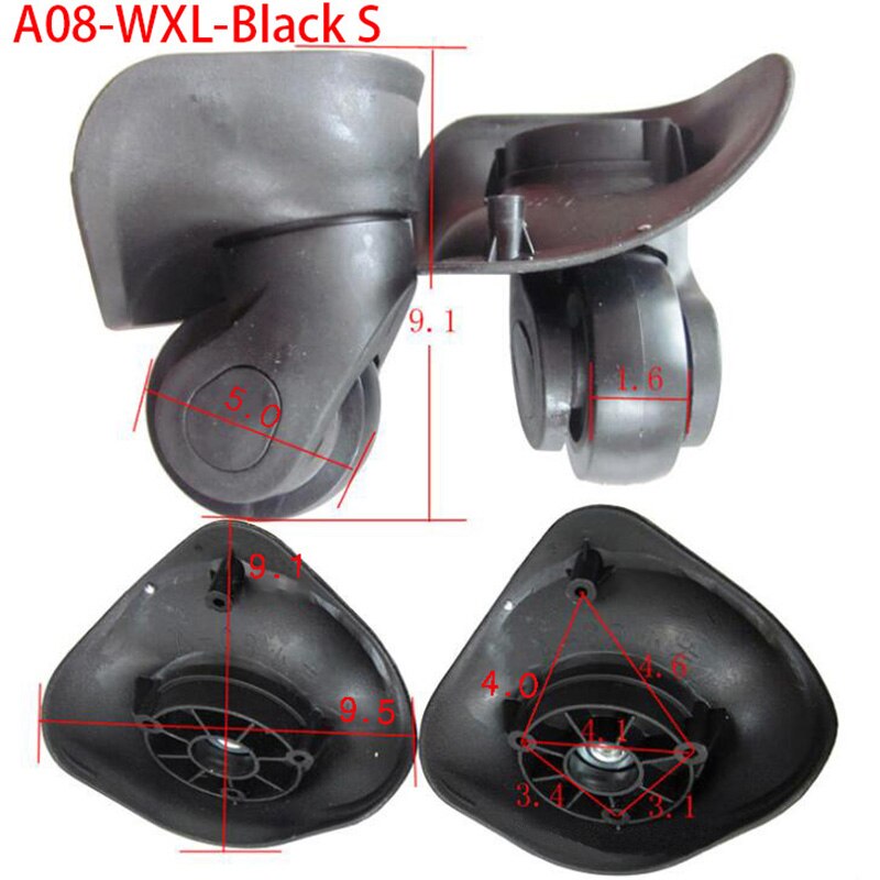 Luggage Wheels Replacement for Suitcases Repair Hand Spinner Caster Parts Trolley Rubber A08-WXS: Orange