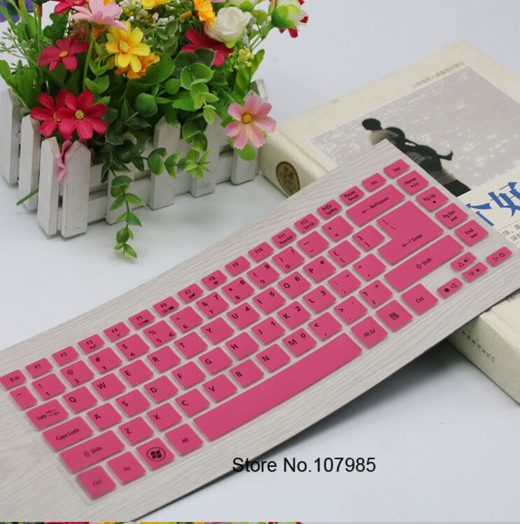 14 cal klawiatura pokrywa Protector dla Acer Aspire ES1-411 ES1-431 TMP245 E5-472G 4755G E5-471 421 E1-472 ES1 411 V5-471: Pink