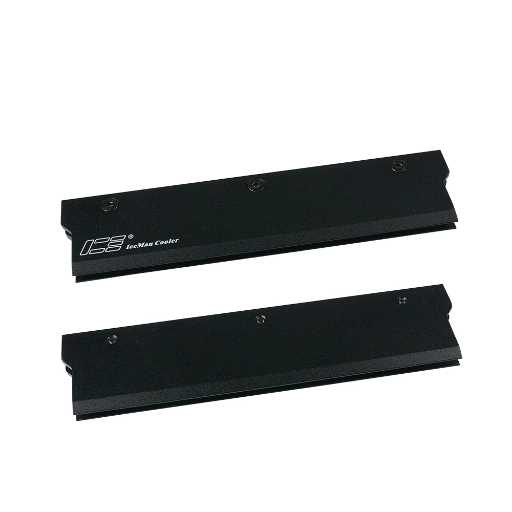 Iceman refroidisseur RAM dissipateur thermique armure pour ram refroidisseur mémoire aluminium dissipateur thermique RAM de bureau veste noir bleu rouge: Black