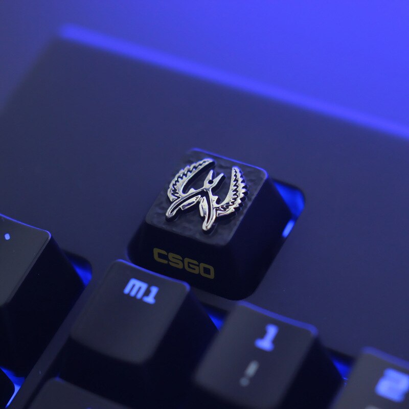 ESC Keycap Custom Aluminum Alloy Keycaps for Mechanical Keyboard CS DVA FATE R4 Height Stereoscopic: CSGO