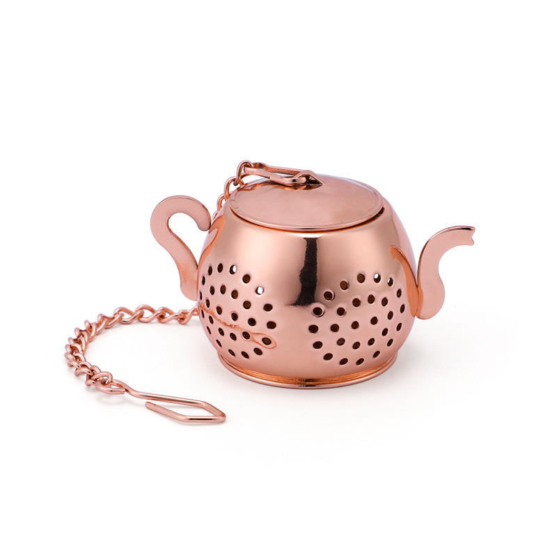 Infusore per tè filtro a forma di teiera in acciaio inossidabile Set da tè filtro strumento per la preparazione del tè filtro in acciaio inossidabile accessorio per utensili da cucina: D