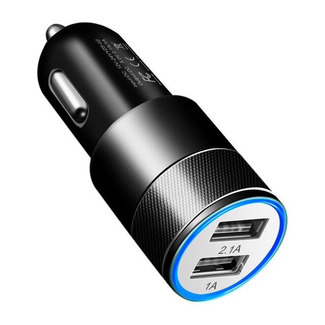 Mini USB Auto Ladegerät Für praktisch Tablette GPS 3,1 EINE Schnelle Ladegerät Auto-Ladegerät Dual USB Auto Telefon ladegerät Adapter in Auto Adapter: Schwarz