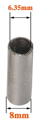 Universal 6-12.7mm Gravbit CNC Router Verktyg Collet Chuck Snabbyte Adapterhållare Fräs Maskintillbehör: 8mm to 6.35mm