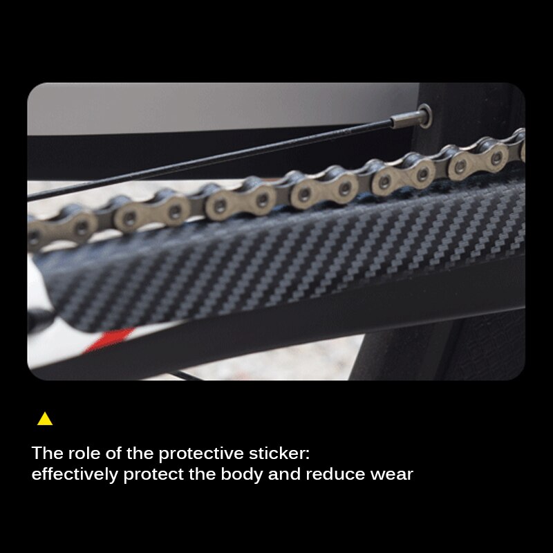Pegatinas de cadena de bicicleta, lámina para arañazos, Protector de marco de bicicleta de montaña, de cuero de vaca, accesorios de ciclismo, mate transparente