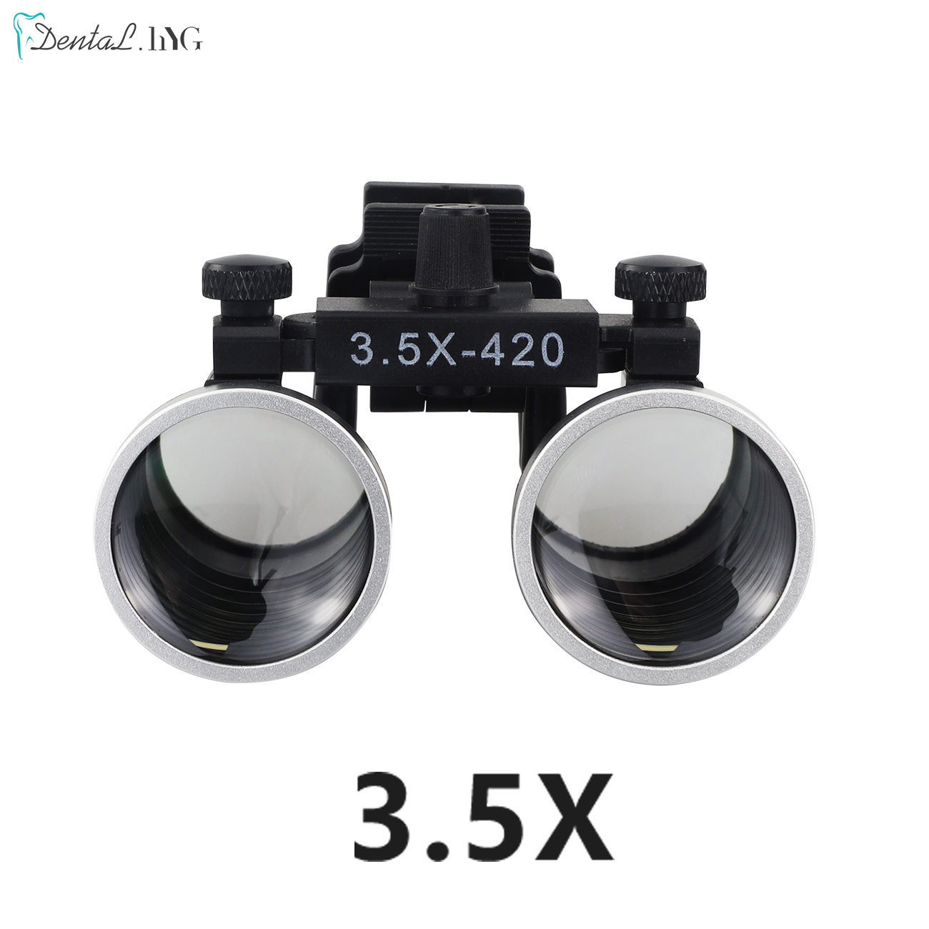 Dental Loupes Accessories 2.5X 3.5X Coated Optical Lens With Clip Magnifying Glass Galilean Binocular Dental Magnifier: Red