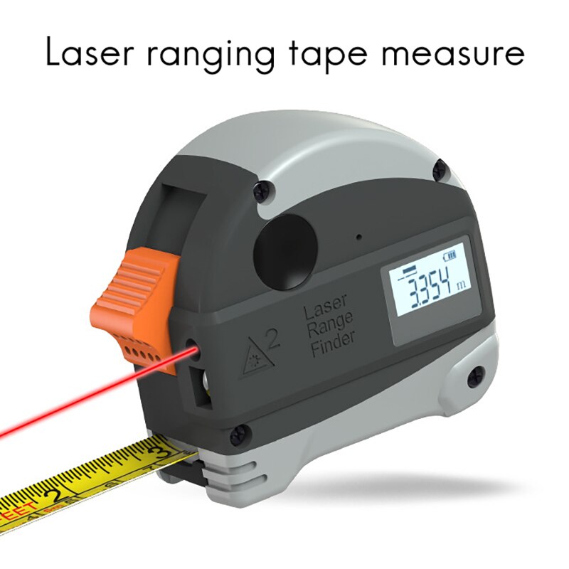2 in 1 Electronic Ruler Digital Display Multifunction Precision Infrared Meter Distance Meter Surveyor
