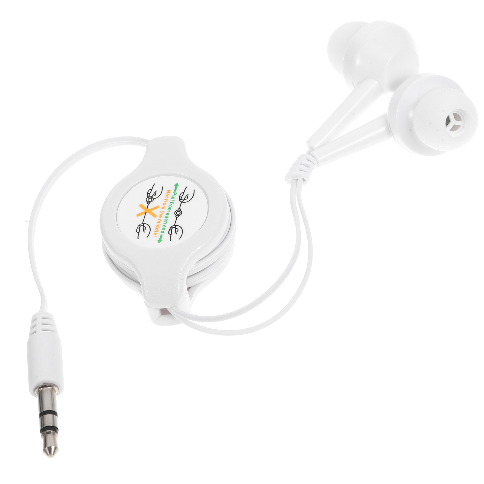 Headset Ruisonderdrukkende oordopjes 35 mm oortelefoon Mini intrekbare in-ear reductie Over-the-ear