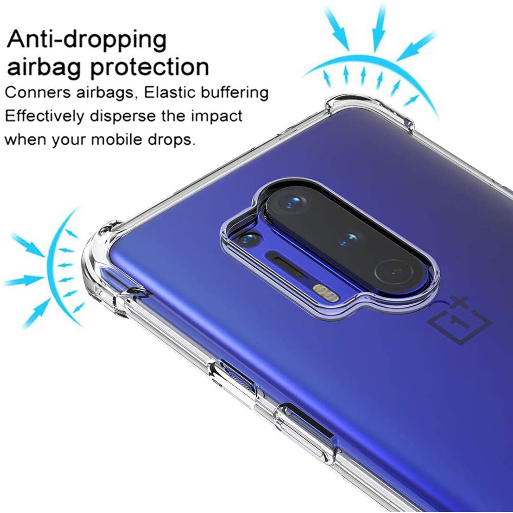 Anti Fallen Klar Fall Für Oneplus 8 T 9 One Plus 8 Pro 7 7T 6 8 T Nord n10 N100 5G Transparent Silikon Abdeckung Telefon Zubehör