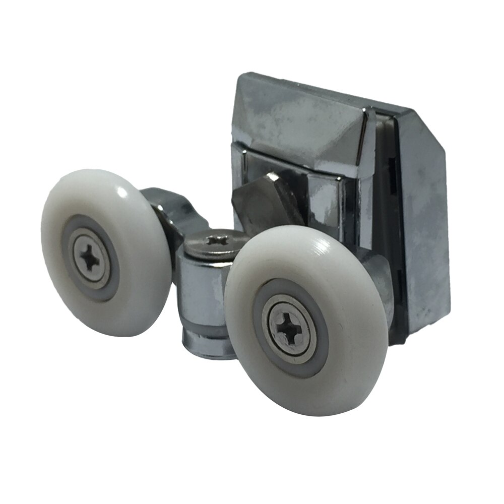 Set of 4 Shower door rollers 2 height adjustable top 2 sprung quick release lowers