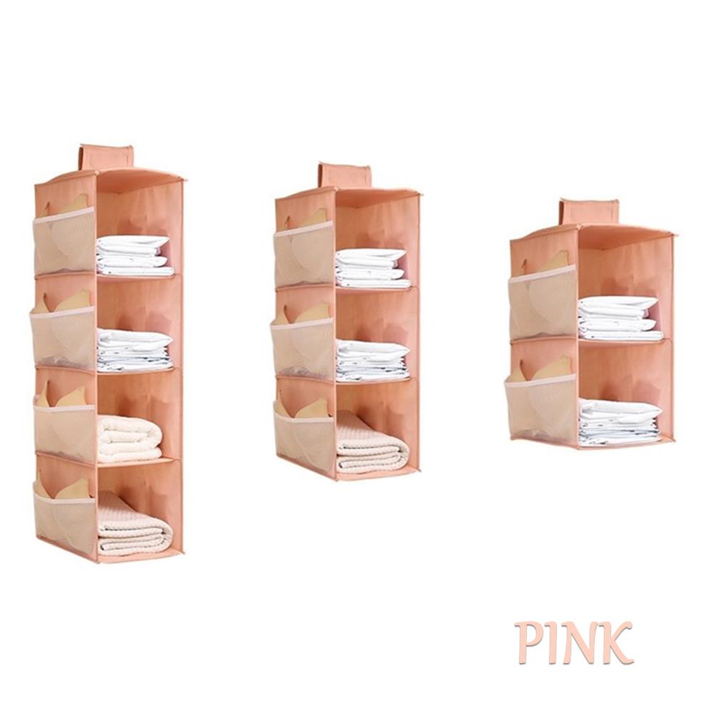 3/4/5 Layers Multi-Layer Portable Folding Hanging Bag Hanging Wardrobe Storage Cabinets Space Saver Home Clothing Shoe
