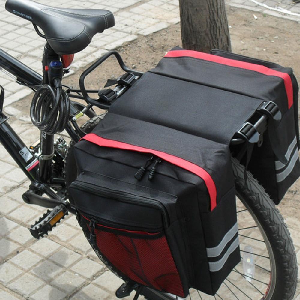Terrengsykkel sykkel koffertposer sykling dobbel sete stativ fôrbagasje baksidebærer halepakke  w7 z 3