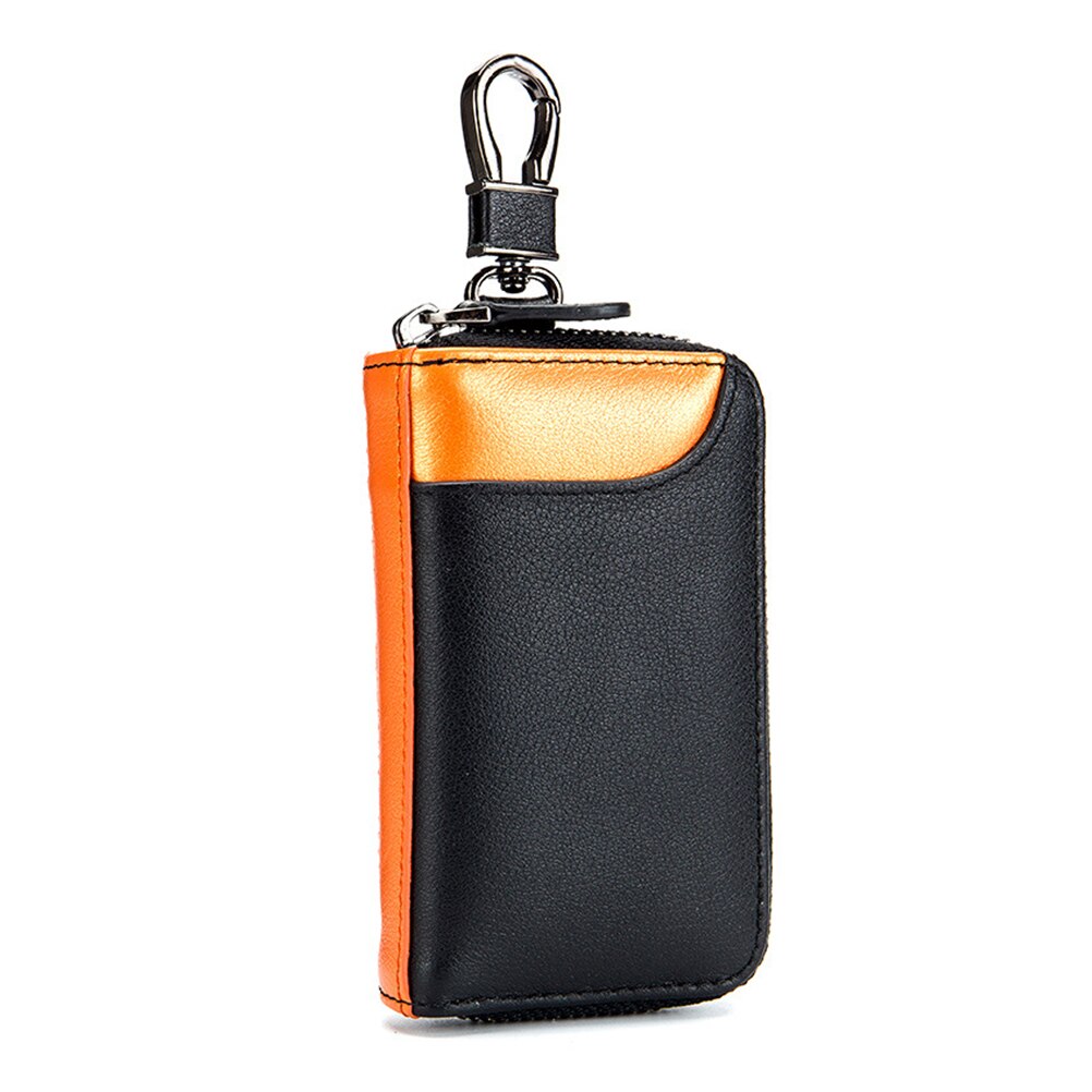 Aosbos Pu Lederen Auto Key Portemonnees Sleutels Houder Case Voor Mannen Vrouwen Organizer Case Key Bag Pouch Huishoudster Unisex Hasp portemonnee