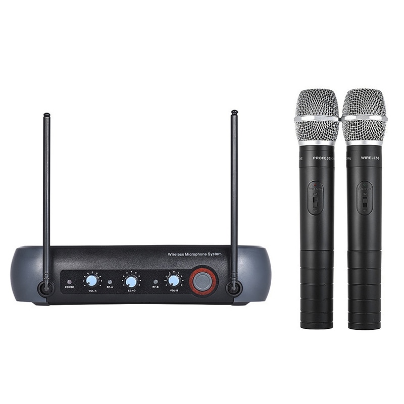 V900 Wireless Microphone 2 Channels Mixing Function KTV Microphone Home for Karaoke System