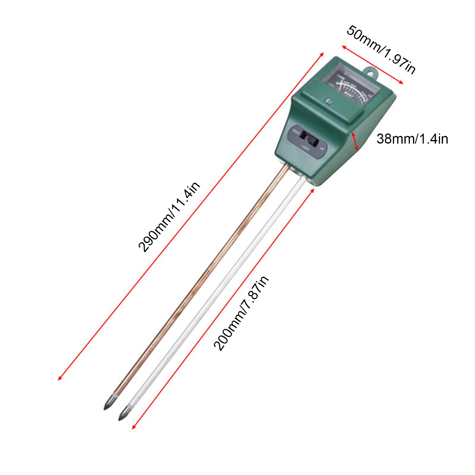 Boden Tester 3-in-1 Boden Meter Anlage Bodenfeuchte Meter PH Meter Boden Prüfung Meter Boden PH Meter für Gartenarbeit Landwirtschaft Innen und