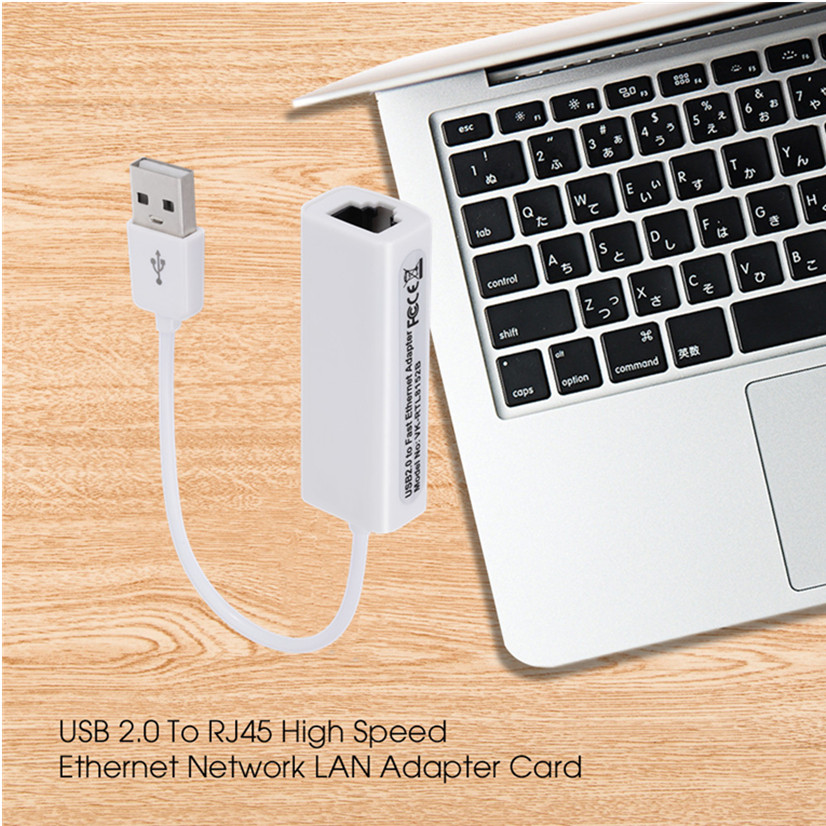 Portable USB 2.0 To RJ45 Network Card 10/100Mbps USB To RJ45 Ethernet Lan Adapter for PC Laptop Windows XP 7 8