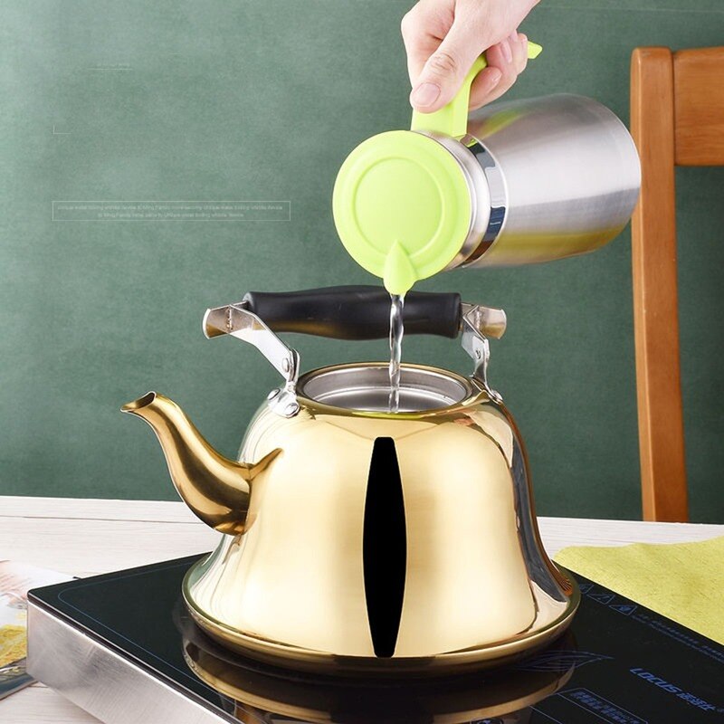1-3L Boiling Water Kettle Add Soup Pot For Pot Restaurant Stainless Steel Teapot Universal Kettle For Induction Cooker