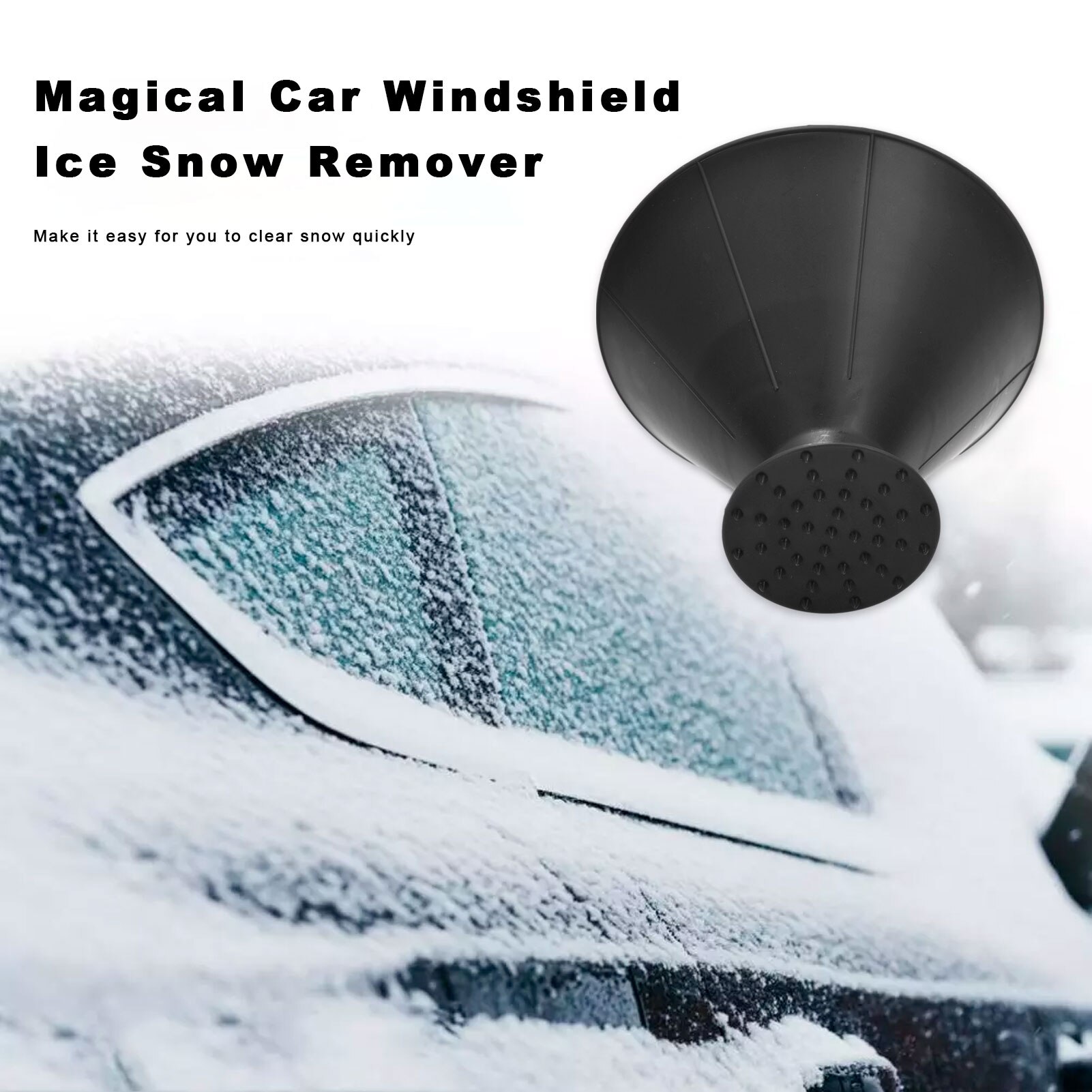 Funnel Snow Remover Window Deicing Tool Windshield Ice Scraper Conical scraping Vehicle glass snow cleaning tools