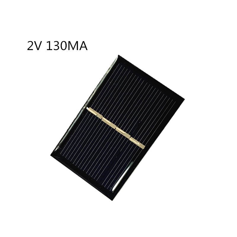 1pc Mini Poly Solar Panel 2V 130MA for Mini solar panel charging and generating electricity 58*38MM