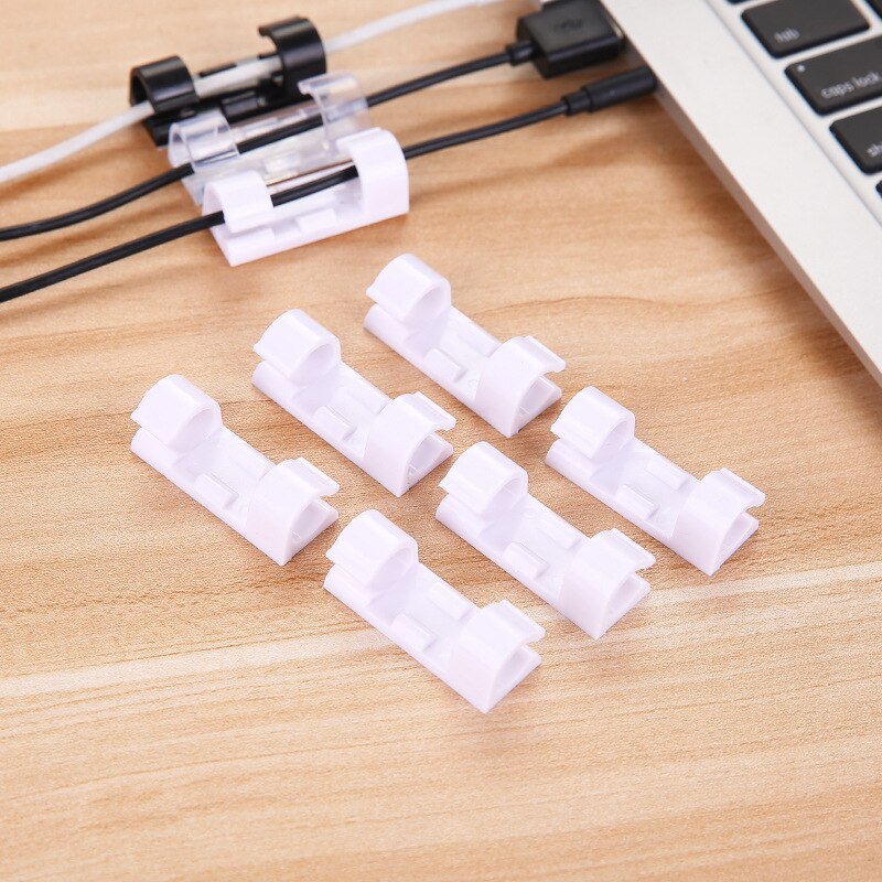 Ganchos y rieles ajustables para cables eléctricos de 20 piezas, organizador de cables de datos adhesivos de 3M, soportes de amarre, organización de almacenamiento para el hogar