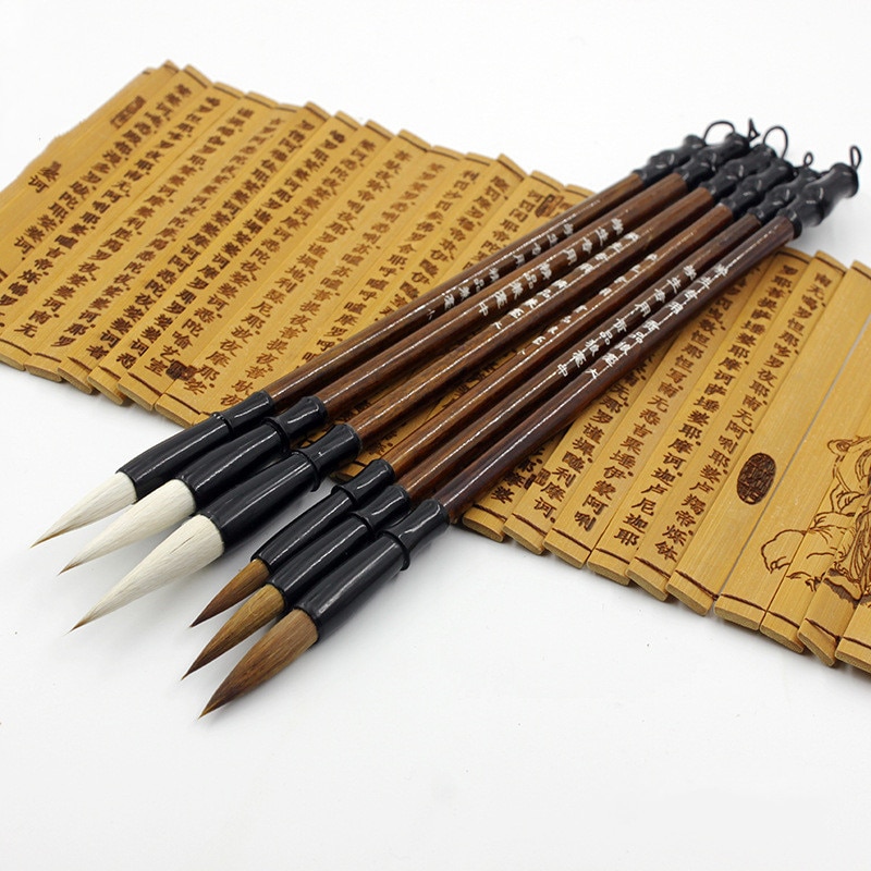 3 Stuks Diverse Maat Chinese Kalligrafie Schrijven Kwast Pen Voor Studenten Vrienden Verjaardag Festival Kunst Levert