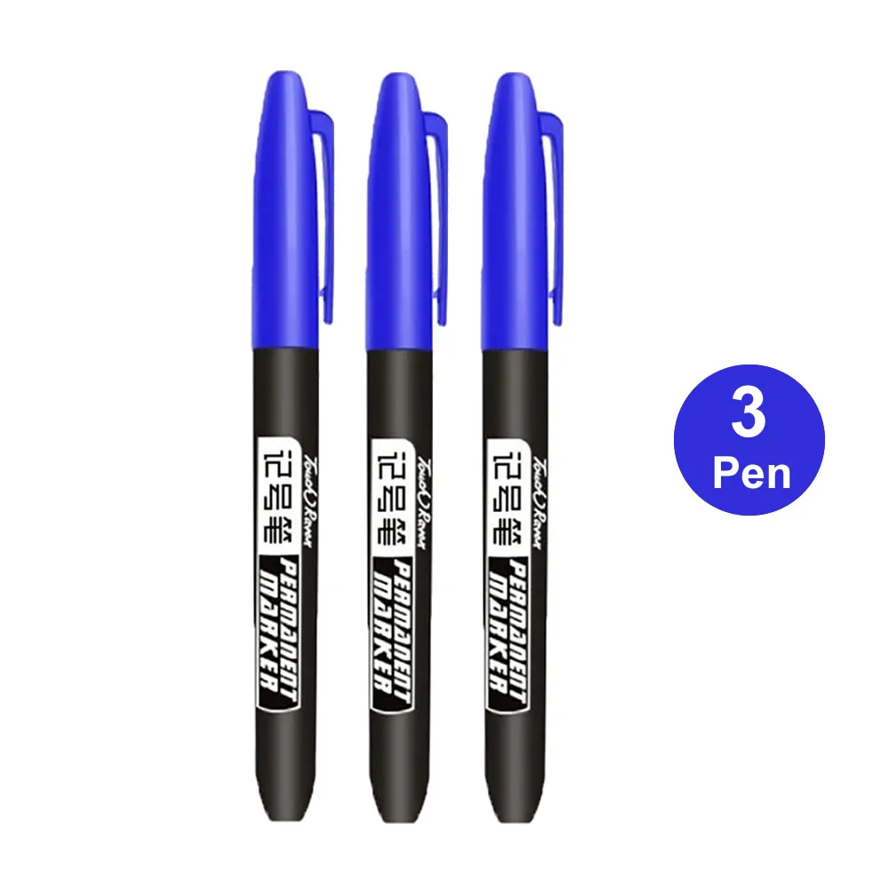 1/6/9/20PCS Permanent Marker Pen Manga Drawing Markers Black Blue Red Waterproof Ink Sketch Pens Stationery Art School Supplies: army green