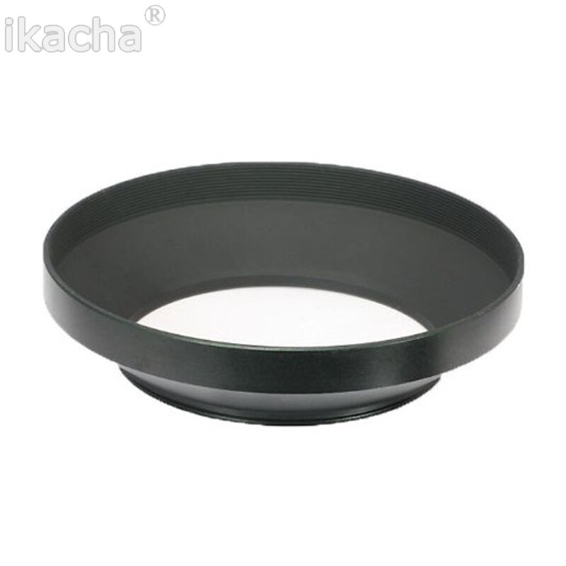 49 52 55 58 62 67 72 77 82mm Black Camera Metal Lens Hood Wide Angle Screw In Mount Lens Hood For Canon Nikon Sony Pentax