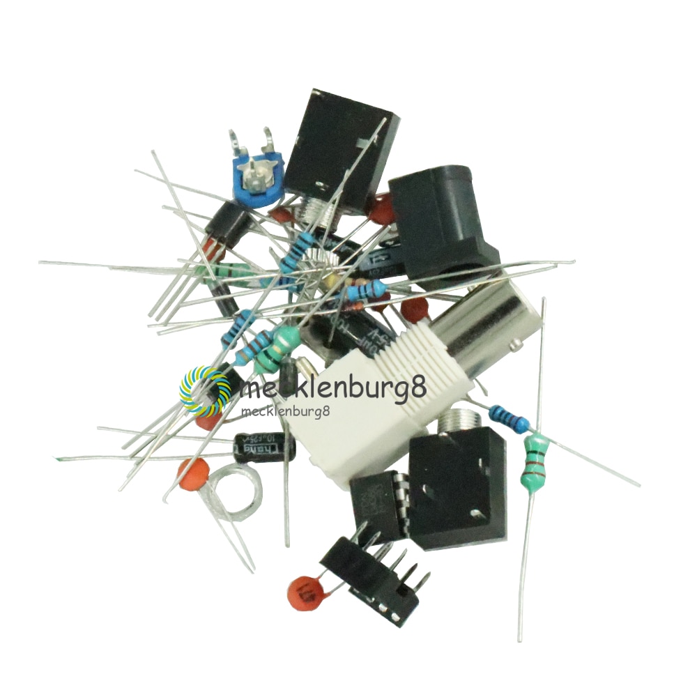 1 set självradio 40m cw kortvågssändare qrp pixie kit mottagare 7.023-7.026 mhz kortvågssändare  dc 9v-14v i lager