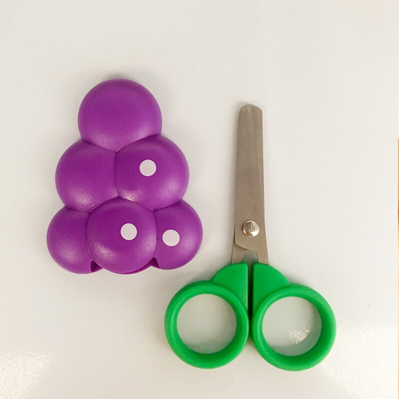 Magnetic Scissors Cute Kawaii Fruit Scissors Small Scissors With Safe Cap Scrapbook Paper Crafts DIY Home Cutting Thread Cutter