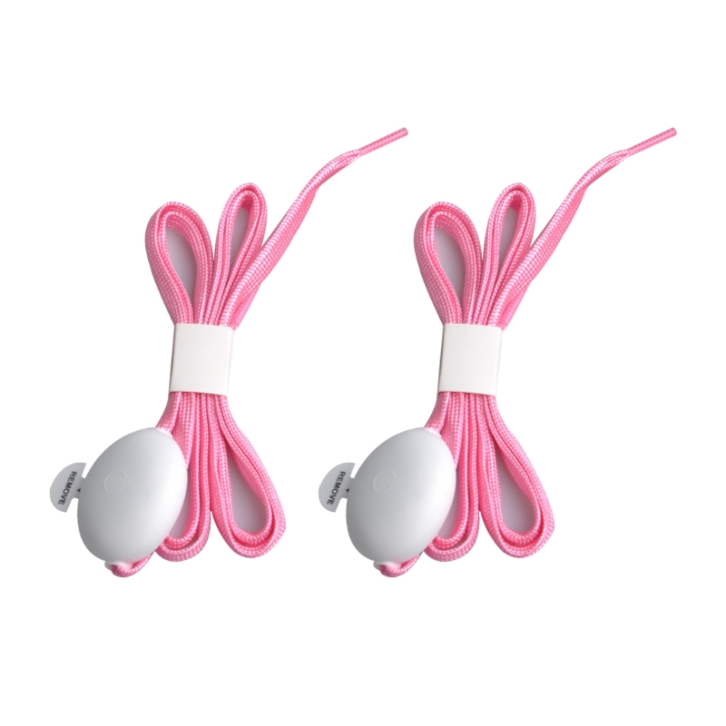 Cordones de nailon con luz LED para zapatos, cordones de zapatos con luces intermitentes, 3 modos, 8 colores, para , Hip-hop: pink