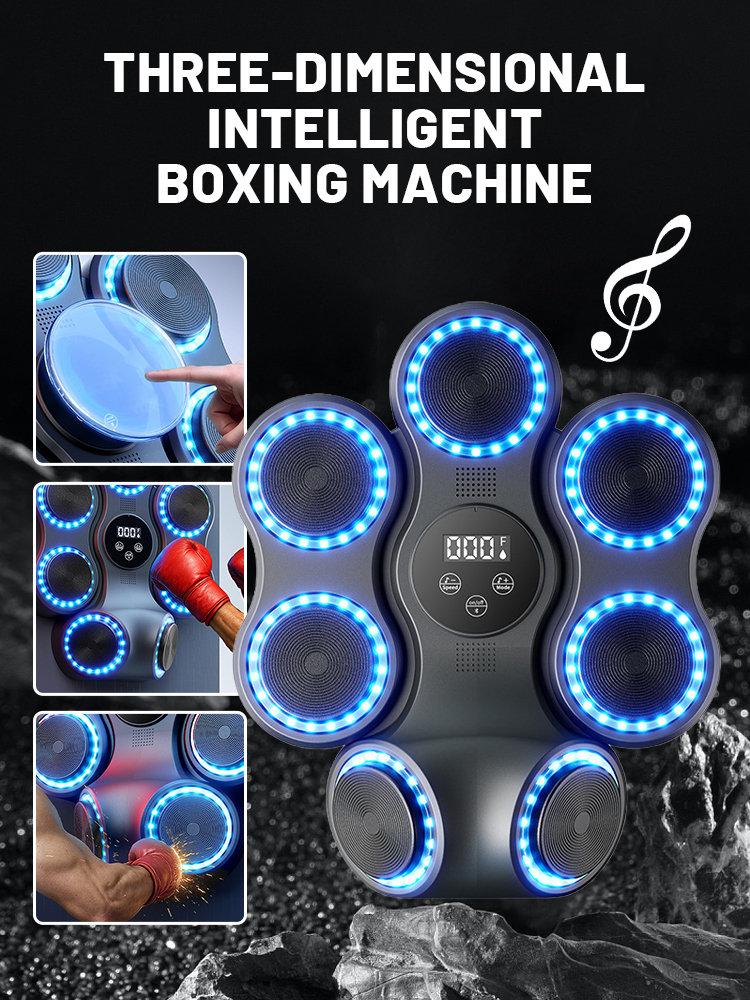 2025 nouvelle Machine de boxe musicale Bluetooth adulte cible murale électronique équipement de perforation cible murale gymnase équipement à domicile