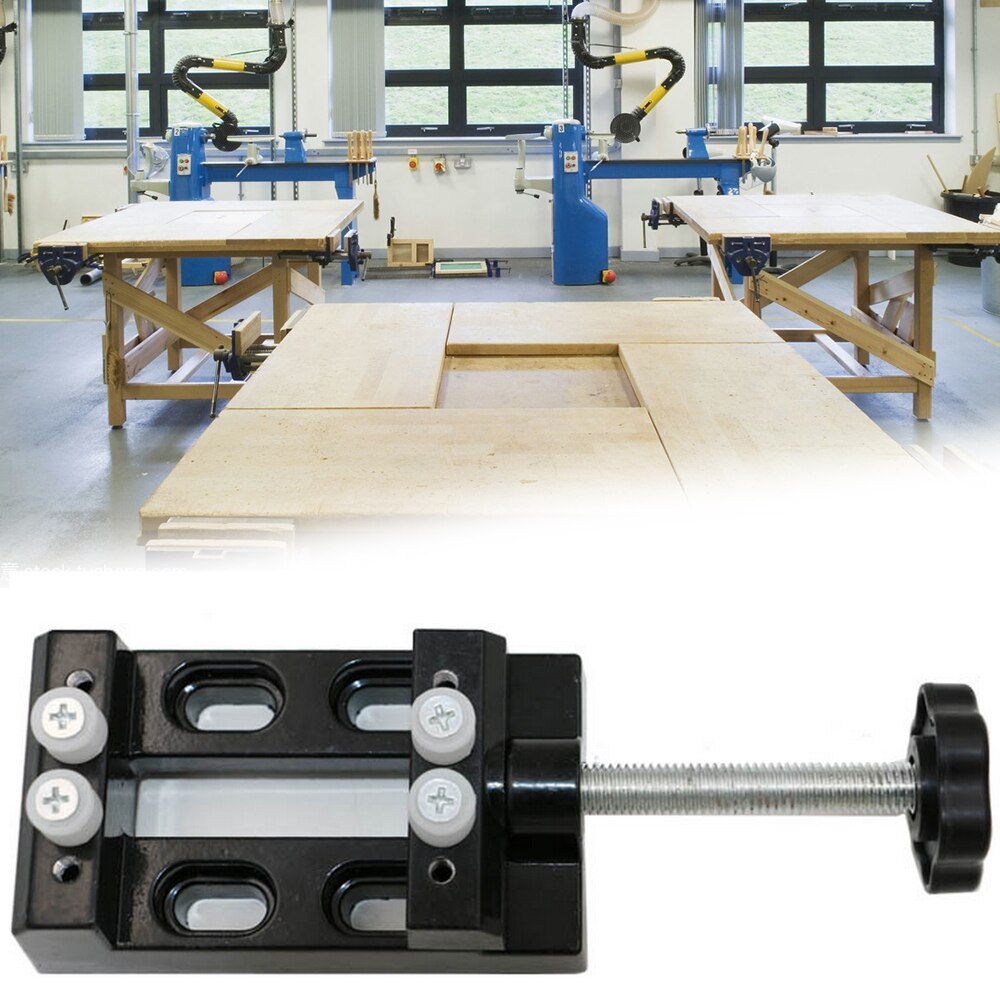 Bench Vise Miniature Clamp on Table Bench Vise Tool Vice Muliti-Funcational Table Vice Carving Bench Clamp Drill Press Flat Vice