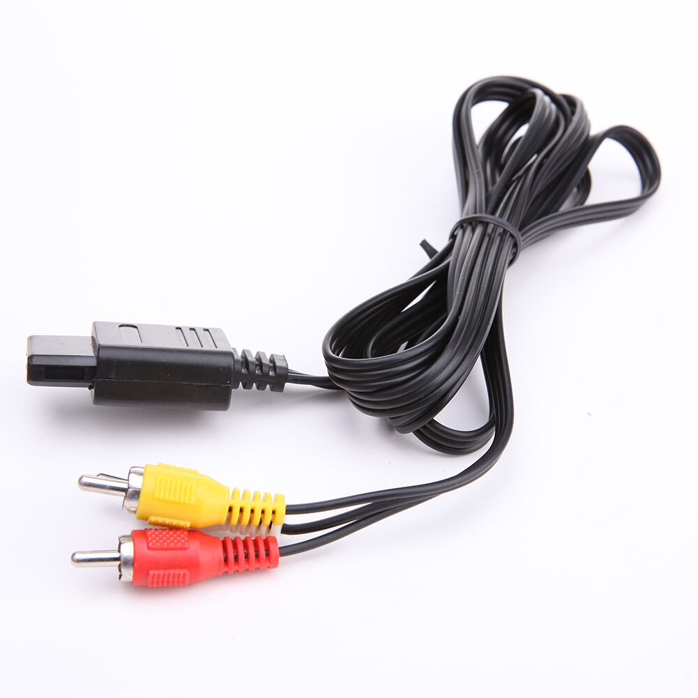 Cable de Audio y vídeo AV de 1,8 m para TV, Cable RCA para Nintendo 64, N64, GameCube, NGC, SNES, SFC, conecta Nintendo 64 A conectores codificados de TV