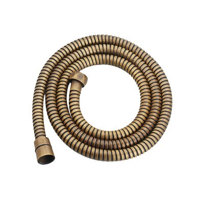Water Outlet Spout Solid Brass Concealed Shower Plumbing Hose Connector: antique hose 150cm