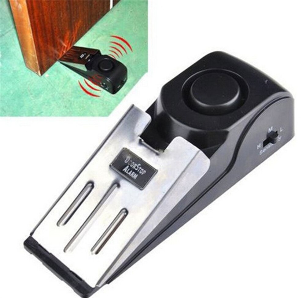 Portable Door Stop Alarm Home Travel Security System Safety Wedge Alert Wireless