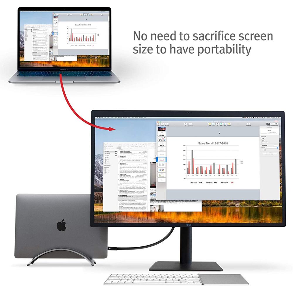 Vertikal aluminium plassbesparende antiskli bærbar stativ stasjonær montert holder til eple macbook pro luft netthinnen laptop tilbehør