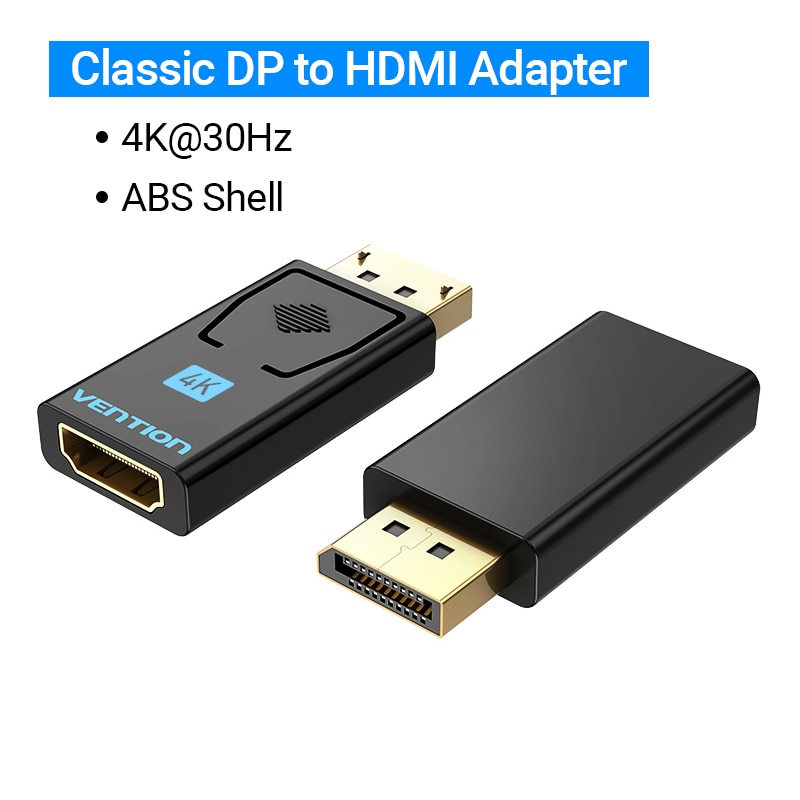 Ventie Dp Naar Hdmi Adapter 4K30Hz Display Port Male Naar Hdmi Female Converter Voor Pc Laptop Projector Displayport Naar Hdmi adapter: HBM