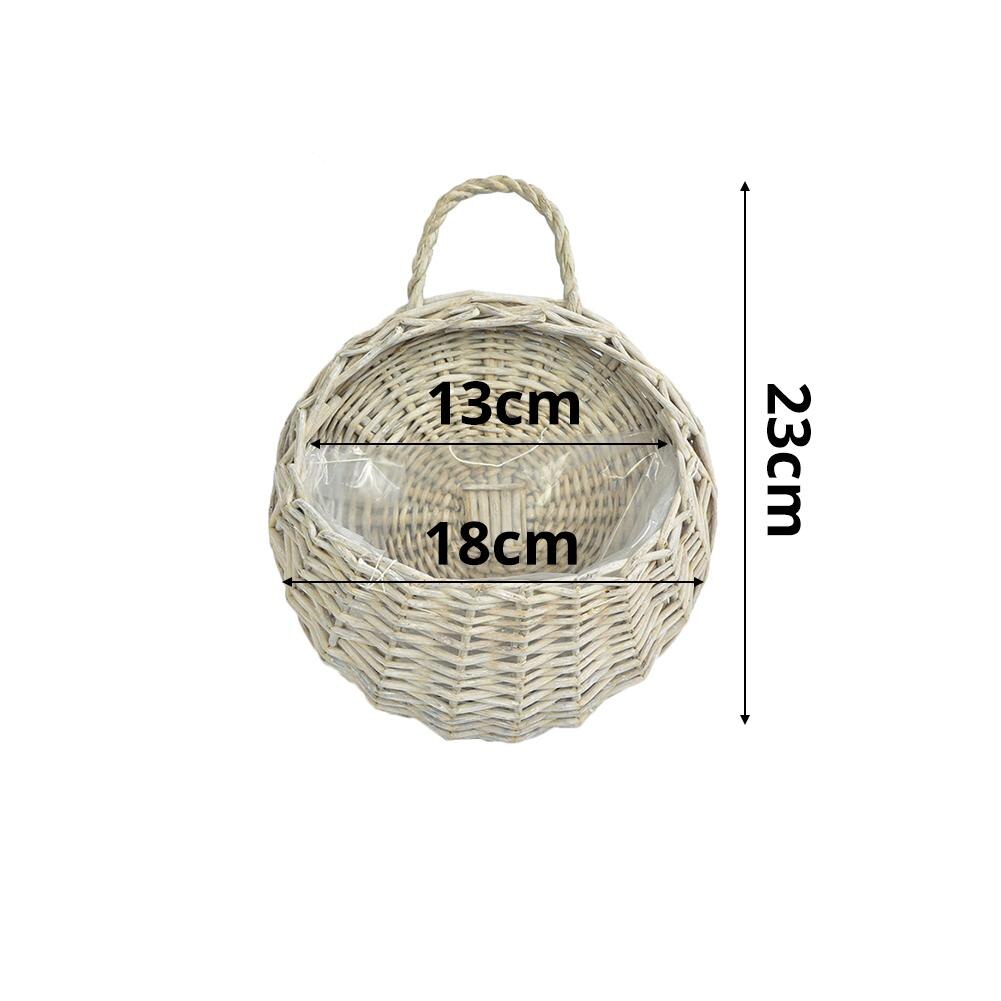 Nouveauté en osier naturel fleur panier Pot planteur rotin Vase panier maison jardin tenture murale décor alimentaire stockage conteneur 40: 05 S