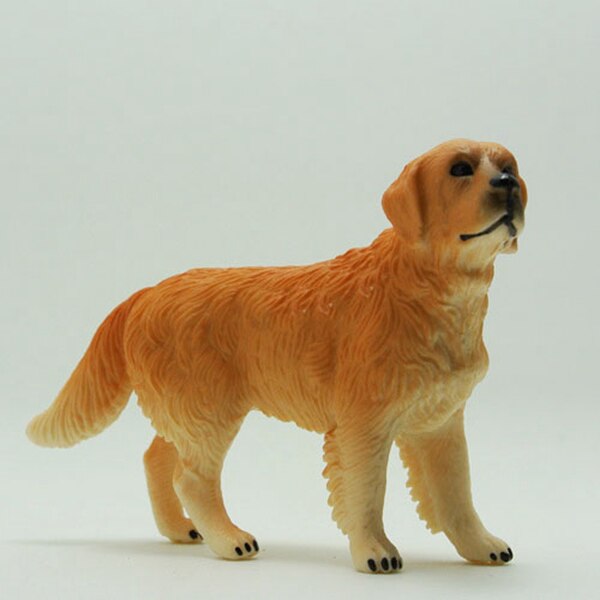 Simulatie Golden Retriever Model Plastic Dier Speelgoed Bos Decoratie Kinderen Onderwijs